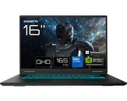 GIGABYTE GAMING A16 PRO DXHG4BECC4SH - Gaming Laptop - 16 inch - RTX 5070 Ti - 32GB/1TB - 165 Hz