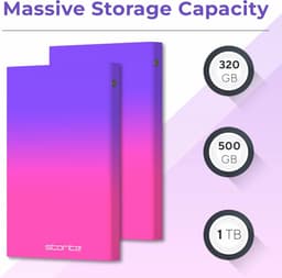 Draagbare externe harde schijf 1 TB USB 3.0 met led-display - Compact voor PS5, PC, Mac, en laptop — thumbnail 2