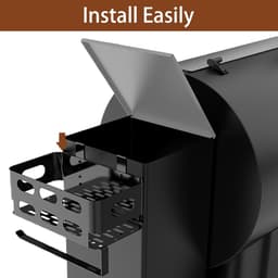 KZQ Zijmanden, opbergdozen, BBQ-accessoirerekken met haken en BBQ-accessoire-opbergdozen geschikt voor Z-Grills, Pitboss, Pro 22, 34, 575 en andere BBQ-grills. — thumbnail 4