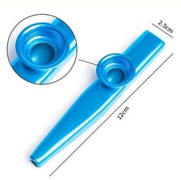 Kazoo Metaal - 3 Stuks - Kazoo Fluit in Diverse Kleuren - Muziekinstrumenten voor Kinderen - Mix kleur — thumbnail 4