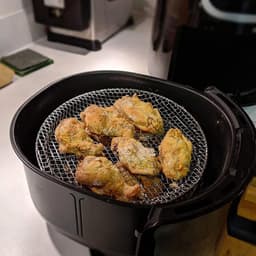 Ronde airfryer van 20 cm, 3 lagen, stapelbaar, compatibel met dehydrators, accessoires gemaakt van 304 roestvrij staal, geschikt voor airfryers, ovens, dubbele lades, grillroosters en Ninja Foodi grillroosters. — thumbnail 2