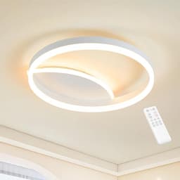 Dimbare LED plafondlamp met afstandsbediening en aanpasbare kleurtemperatuur 3000K - 6000K - 40x40cm 36W voor woonkamer, slaapkamer, keuken en meer — thumbnail 2