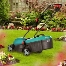 Elektrische Grasmaaier 1000W - 32 cm Snijbreedte - Opvangbak 25L - 3 Maaiveldhoogtes — thumbnail 2