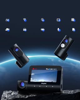 A8 Dashcam 5K/4K+1080P+1080P - Ultra 5K resolutie - 3 Channel Dash Cam - 170 graden kijkhoek - Parkeerbeveiliging 3 Parking Modes - Wifi - Gps - 170 + 150 graden kijkhoek - G Sensor - Full HD achter camera — thumbnail 2
