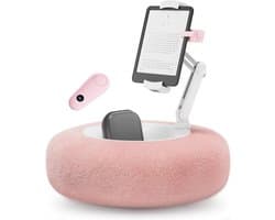 Tablet Kussenstandaard met 360° Verstelbare Houder en Page Turner voor E-readers en Tablets