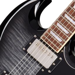 Epiphone SG Tribute Plus Ebony Burst - Double Cut modellen — thumbnail 4