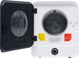 Re-purelife® Compacte Wasdroger met Afvoer voor Kleine Ruimtes - 3 kg Capaciteit (uitbreidbaar tot 4,5 kg) - 5 Programma's - Energieklasse G - Geschikt voor Opbouw of Opstelling - Stille Werking - 49.5*43.5x59.5 cm - Wit — thumbnail 3