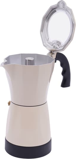 300ML Elektrische Espressomaker Met Basis Rijstwit 480W 220V Voor 6 Espressokopjes — thumbnail 1