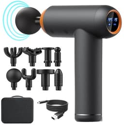 Zimoros Massage Gun - Professioneel - Massagepistool - 8 Opzetstukken - LED Display - Diepe Spiermassage - voor Nek, Rug, Schouders — thumbnail 1