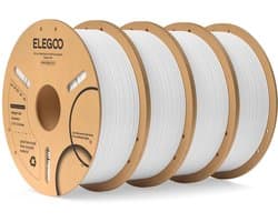 4kg Wit PLA 3D Printer Filament 1.75mm - Hoge Nauwkeurigheid voor FDM Printers