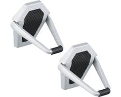 2 stuks mini-standaard voor laptop, onzichtbare houders, zelfklevend, opvouwbaar, draagbaar, voor toetsenbord, opvouwbare voeten