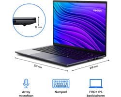 MEDION Avantum 17 E1e 43,9 cm (17,3 inch) Full HD-laptop (Intel N100, 4 GB DDR4 RAM, 128 GB SSD, HD-webcam, wifi, Windows 11 Home)