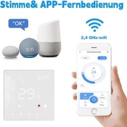 Slimme Digitale Wifi Thermostaat voor Water Vloerverwarming - Programmeerbaar en Spraakgestuurd — thumbnail 3
