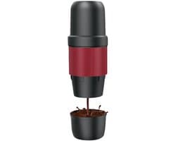 Draagbare handmatig drukbare koffiemachine - Elektrische Italiaanse espresso beker - Draagbare koffiepot voor poeder en capsules voor buiten gebruik