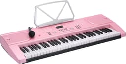 Keyboard 61 toetsen - Met gratis lessen - Fazley FKB-050-P - Roze — thumbnail 1