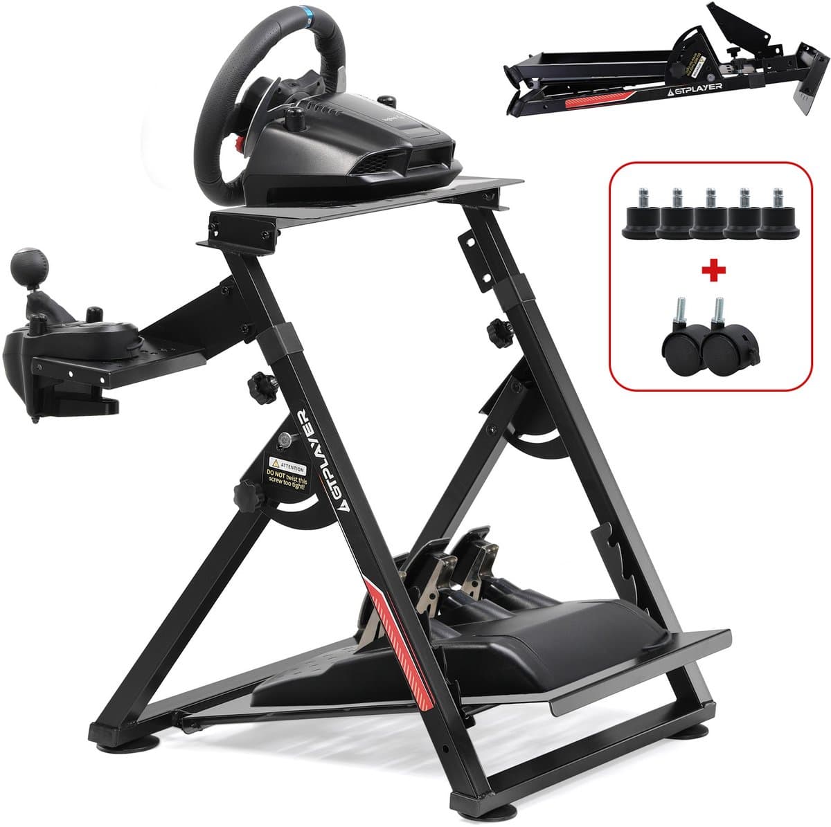 GTPLAYER - Race Simulator Stuursteun - Voor G29 G920 T300RS en Fanatec - Pro — afbeelding 1
