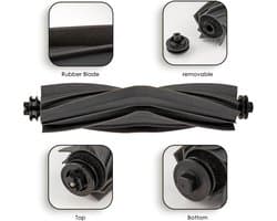 2-pack rolborstel voor Dreame robotstofzuigers, vervanging hoofdborstel