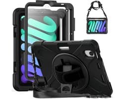 Schokbestendig Hoesje voor iPad Mini 6/7 met Schermbeschermer en 360° Stand