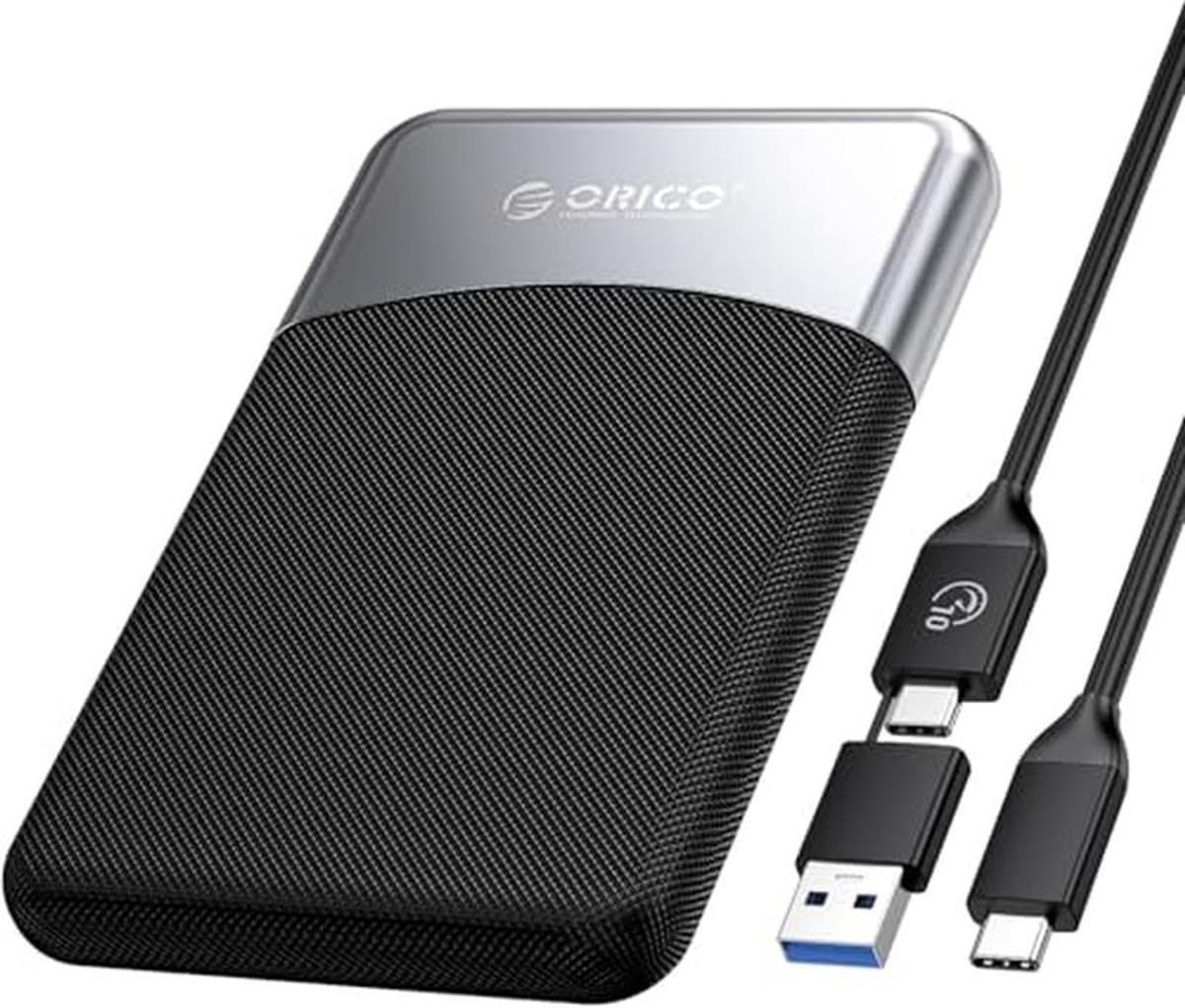 2TB Externe SSD met 2-in-1 USB C Kabel - Draagbare USB 3.2 Gen 1 Harde Schijf tot 460MB/s voor Smartphone, PC, Tablet en Laptop — afbeelding 1