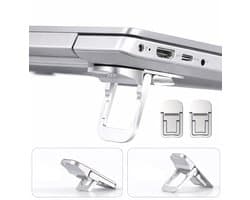 Verstelbare Laptop Stand – Opvouwbare Notebook Houder & Passieve Koeler – Zilver – Lichtgewicht – Geschikt voor Alle Laptops