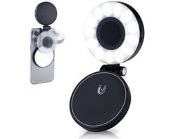 Ibenzoa® Draagbare magnetische selfie-licht met verstelbare kleurtemperatuur en spiegel