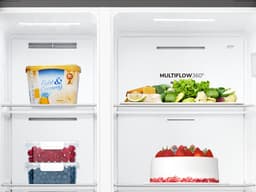 ETNA AKV5178ZWA - Amerikaanse koelkast - No-Frost - 178 cm hoog - 544 liter - Energielabel E - Invriesvermogen 10 kg/24u - Geluidsniveau 39 dB - LED Display - SuperCool - FastFreeze - Deuralarm - Interter Compressor - Multi Airflow - Energy Saving — thumbnail 7