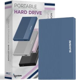 320GB Externe Harde Schijf 2,5 inch USB 3.0 Draagbare HDD Geheugenuitbreiding voor Mac, PC, Laptop, PS4, PS5 en Gameconsole - Blauw — thumbnail 1