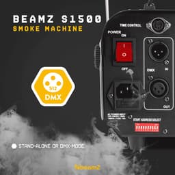 Rookmachine - BeamZ S1500 met o.a. DMX en regelbare output - 1500W — thumbnail 5