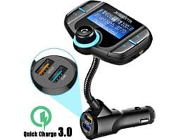 FM Transmitter BT70 Autolader FM-zender Radio Auto Bluetooth - kit Dual USB QC3.0 Draadloze MP3-speler Oplader adapter Handsfree BT-tuner FM-modulator