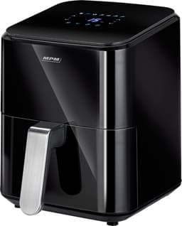 MPM - Airfryer 4,5 Liter Heteluchtoven - Digitaal LED-Display - 1400W Hetelucht Friteuse - Zwart — thumbnail 1
