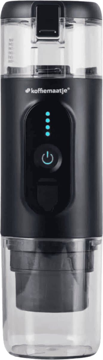 Koffiemaatje 125ml Draagbare Koffiemachine Zwart | 18 Bar | Oplaadbaar | Verwarmt Water | Nespresso Compatible Cups & Gemalen Koffie | USB Oplaadbaar | 12V & 220V | Espresso | Lungo | Ristretto | Geïntegreerd Kopje — afbeelding 1