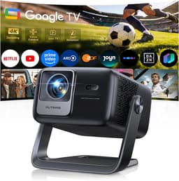 SnelShoppen - Beamer 4K met Google TV, autofocus, 360° draaibare standaard voor thuisbioscoop en buitengebruik, FULL HD 1080P LED-projector met 30W lu — thumbnail 1