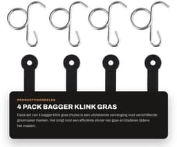 Grasklep 4x Vergrendeling - 4x Haak - Vervanging voor Husqvarna - Onderdeelnummer 532160793 - Geschikt voor 42"/46" Dekken - Compatibel met Diverse Modellen — thumbnail 1