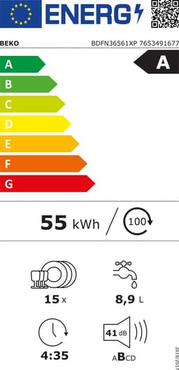 Beko BDFN36561XP - Vaatwasser — thumbnail 2