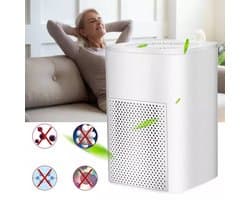 REDOM Luchtreiniger – 50 m³/u luchtzuivering – Stille werking ≤30 dB – Compact USB luchtfilter – Voor slaapkamer, woonkamer & kantoor – Wit