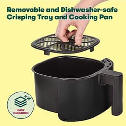 Heteluchtfriteuse - Multikoker - Gezond Koken - Digitale Touchscreen - 2.9 Liter - Mat Zwart — thumbnail 2