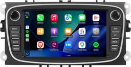 CarPlay geschikt voor Ford Mondeo S-max Mondeo Galaxy Focus | Zilver | 2007 t/m 2014 | Android & Google Playstore | 4GB - 64GB | Draadloos Apple Carplay & Android auto | 1GB + 16GB | 2007 2008 2009 2010 2011 2012 2013 2014 | Bluetooth & Wifi — thumbnail 1