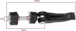Dailygoods- Grasmaaier Schroef 4 Stuks - Quick Release/Borgschroef - Handvat 56 mm - M6 Schroefdiameter - Aluminiumlegering/Kunststof - Geschikt voor Grasmaaiers — thumbnail 2