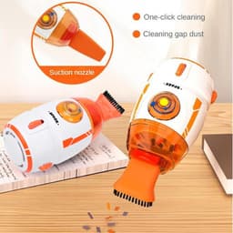 Mini Stofzuiger - Bureaustofzuiger Tafel - Bureau Schoonmaken - Afneembare Stofbak - 55ml Inhoud - Oranje — thumbnail 5