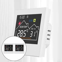 Slimme thermostaat - Vloerverwarming bediening - Energie besparen - App bediening - 11 x 11 x 5 cm - Wit — thumbnail 4