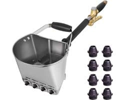 Multifunctional Mortar Sprayer, Cement, Mortar, Gun, Funnel Gun, Plaster, Gun, Spray Gun, Paint Gun with 4 Nozzles - ShopVlot