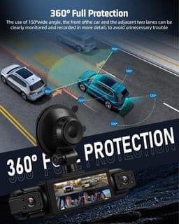 NHOPEEW 1080P 3,16 inch dashcam auto 150° groothoek gesp - ShopVlot — thumbnail 4