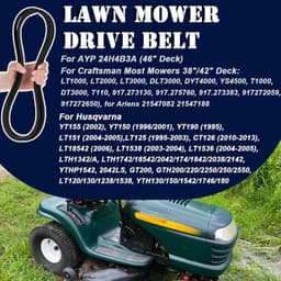 Grasmaaier Drive Deck Riem voor Craftsman en Husqvarna - 42 inch — thumbnail 4