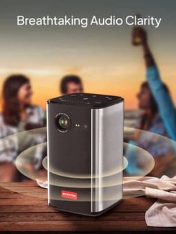 Byintek - P70 - Beamer - Projector Beamer - Mini Meamer - 960x540dpi - 20W - DLP Automatische focus - met WiFi - 300 ANSI Lumens - Zwart — thumbnail 2