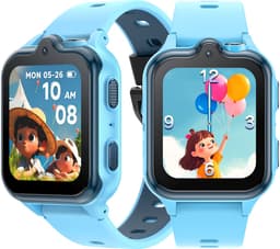 DOOGEE Anyscene S3 4G - GPS Horloge Kind - Smartwatch Kinderen - Video oproepen - Android OS - 1,72" inch HD Scherm - 2GB+16G - 900mAh - GPS/LBS/WiFi Locatie - Hartslag & Bloeddruk Monitor - IP68 Waterdicht - Geschikt voor iPhone en Android - Blauw — thumbnail 1