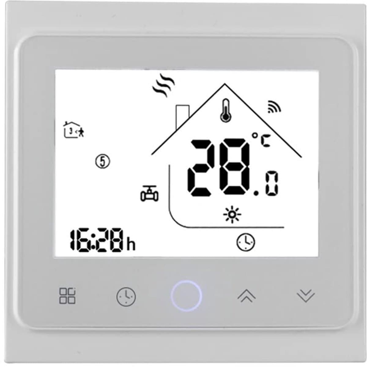 Slimme Thermostaat - Verwarming Regelaar - Comfort Verhoging - Wekelijks Programmeerbaar - 10 Gram - Wit — afbeelding 1