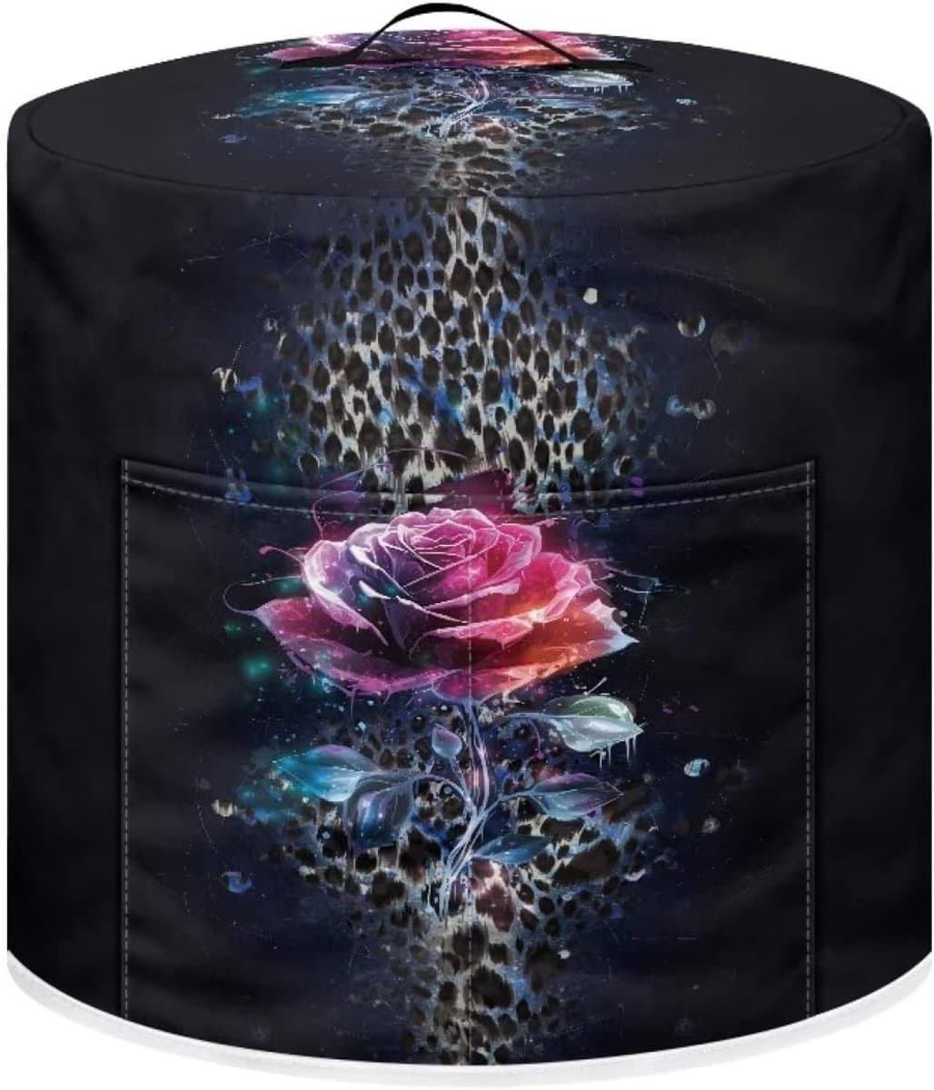 Keukenmachinehoes - Beschermhoes Apparaat - Apparaten Beschermen - Met Handvat En Vak - 38 x 36 cm - Rozenbloemen — afbeelding 1