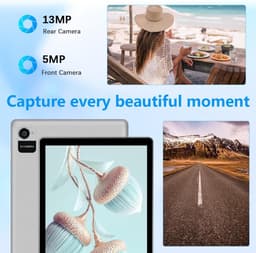 SnelShoppen - 10.1 inch Android 15 Tablet met 12GB RAM, 128GB Opslag, 8000mAh Batterij, 1280 x 800 Touchscreen, 5G Bluetooth/WiFi, Bundel met Case, To — thumbnail 4