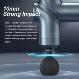 Diepweefselmassagepistool, draagbaar massagepistool met 4 verwisselbare koppen voor diepe spierverlichting en ontspanning — thumbnail 2