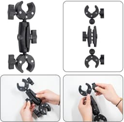 Solidchoice - Massage Gun Houder met Dubbelzijdige Klem en 360° Rotatie — thumbnail 3